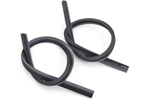 PFLYPF Zestaw 2 ostrzy wycieraczek bez kości, gumowych pasków, uniwersalne, akcesoria do czyszczenia samochodu (6 mm x 700 mm)