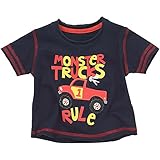 Monster Trucks Rule Boys Short Sleeved T-Shirt