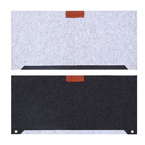 VGEBY Filz Schrebtischunterlage Computer Fliz Multifunktional Matten Mauspad Tischunterlage, Grau ( Farbe : DARK GREY ) - 6