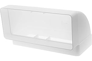 REPA MARKET 220 x 90 mm / 22 x 9 cm prostokątny łuk kanału do podłączenia rury – kąt: 90° – system wentylacyjny, ogrzewanie, chłodzenie – element wentylacyjny zapewnia ograniczone przestrzenie.