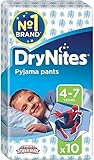 Huggies DryNites Pyjama Pants for Boys, Age 4-7 - 60 Pants Total