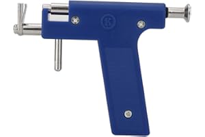 ZJCHAO Herramienta de perforación indolora, kit de herramientas de perforación de acero inoxidable, máquina profesional de perforación de nariz y oreja con tachuelas, juego de herramientas profesionales para