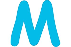 Kleckerliese Buchstaben Aufkleber 4 cm Einzel – seidenmatte Alphabet Sticker A–Z für Kinderzimmer, Wand, Tür, Möbel & Auto – selbstklebend & konturgeschnitten – M – Farbe Hellblau