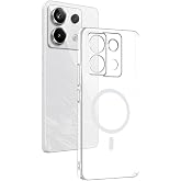 Coverzone Xiaomi Redmi Note 13 Pro 4G ile uyumlu Şeffaf Kılıf MagSafe Uyumlu G&uuml;&ccedil;l&uuml; Mıknatıslı Wireless Şarj Destekli Crystal 