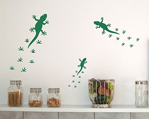 Gecko Wandtattoo Creativ-Set in 5 Größen und 25 Farben (45x31cm mint) - 2