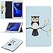 Produktbild Billionn Galaxy Tab A 10.1 Hülle, Karikatur Muster und Stylish Wallet Hülle PU Leather Abdeckung Stand Flip Schutzhülle Hülle für Samsung Galaxy Tab A 10.1 Inch SM-T580 / SM-T585, Eule