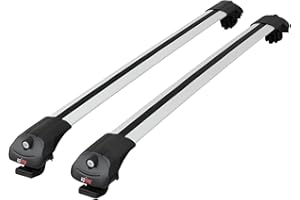 accessorypart Compatible con Dacia Duster 2 (HM) 2018-2024 Ace-1 Barras de Techo Auto Portaequipajes Barras Transversales Gris Aluminio 2 Barras