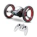 Produktbild OurKosmos® 777-359 2.4 GHz 4-Kanal Mini-Fernbedienung Speed Car Bounce, Springen Auto RC Spielzeug Bounce Bounce Jump Stunt Car mit Flexible Räder drehen und Schnellaktionen (Red)