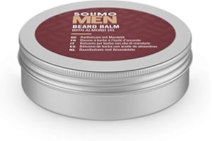 Amazon-Marke: Solimo Men Bartbalsam mit Mandelöl, 60ml