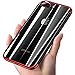 Produktbild Hülle iPhone 7 4.7, iPhone 8 4.7 Hülle,SaKuLa Silikon TPU Soft Ultra Dünn Transparent Weich Flexibel Ultra Slim Durchsichtig Stoßfest Anti-Scratch Plating Case Schutzhülle Bumper Cover Handyhülle für iPhone 7/8 4.7 [Kabellos Aufladen Unterstützung]-Transparent Rot