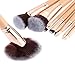 Abody 9Pcs Pro Cosmetic Makeup Brushes Kit Wood Handle Goat Hair Brush Superfine Fibre Brush Set + Pouch Bag Case Powder Brush