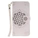 Produktbild Anlike LG G5 (5,3 Zoll) Hülle, Handyhülle / Schutzhülle / Ledertasche / Tasche / Case / Cover / Flip Brieftasche [weiß Totem] Bookstyle Kartenfach Standfunktion Handytasche mit Abnehmbar Handy Lanyard für LG G5 (5,3 Zoll)