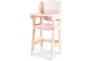 New Classic Toys Sedia per Bambole con Giocattoli Classici con Biancheria da Letto