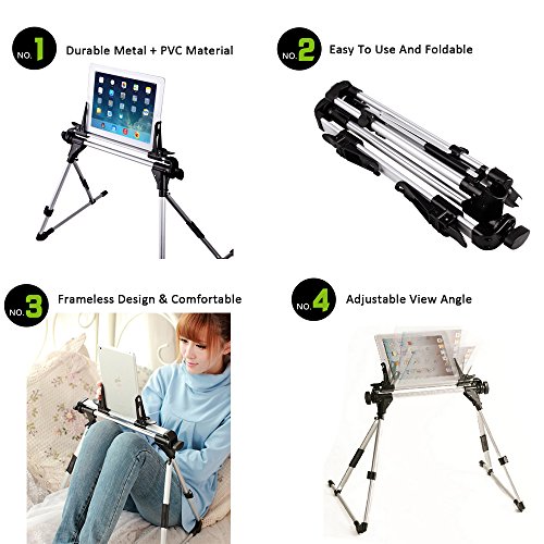 Tablet Halterung Ständer , ieGeek iPad Ständer Handyhalter Desktop-Ständer Halter Sofa Bett Tablet Ständer Flexibel Winkel verstellbar für iPhone 7/6/6S Plus, iPad Mini iPad 2/3/4, iPad 5/iPad Air, Samsung Galaxy Tab S2/Tab A/Tab Pro/Tab 3, Google Nexus, Kindle, 1.2-10.2″ Smartphones & Tablet - 5