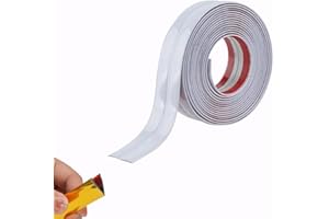 JEWELTH 3M/10FT Inside & Outside Corner Trim, Peel and Stick Wall Molding Trim, Flexible Corner Angle Trim, Self Adhesive Wall Corner Guard Edge Protector for Windows, Tables & Corners (4CM/Bright White)