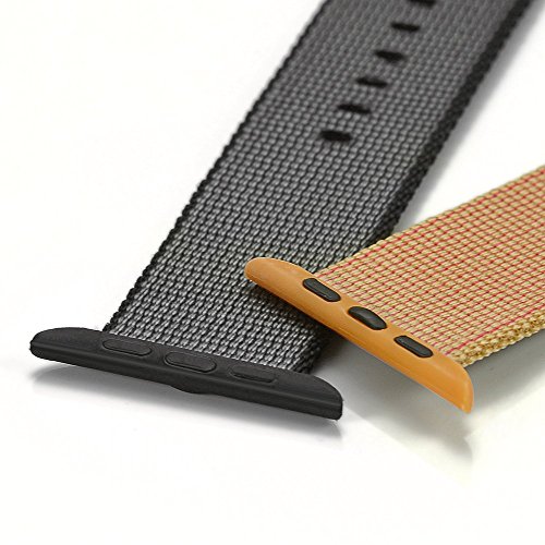 Apple Watch Armband,Kartice Gewebtes Nylonarmband Gesponnener Entwurfs Nylon Replacement Wrist Band Mit Klassischer Schnallefür Apple Watch Alle Modelle (38mm, Schwarz ) - 6