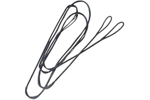 MILAEM Dacron Bowstring, 44 to 66 Inch Handmade Waxed String 12 to 18 Strands Strings For 48 to 70 Inch Recurve Bow Black