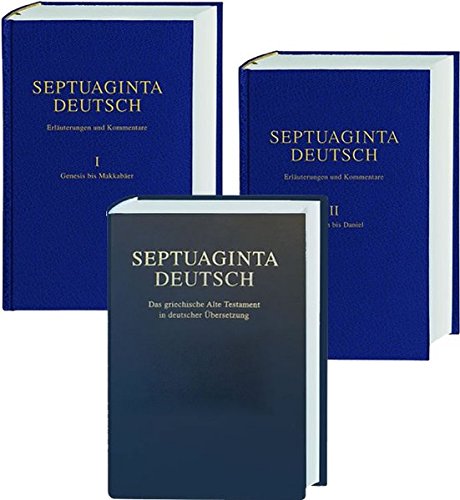 Download Septuaginta Deutsch - Studienpaket: Septuaginta Deutsch + Erläuterungen und Kommentare Band 1 und 2