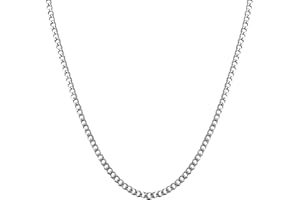JENCVNL Silber Panzerkette für Herren, 3,5/5/6/7/8mm kubanische Gliederkette Edelstahl Silberkette Cuban Link Chain Hip-Hop Kette Halskette für Männer Jungen, Länge 46-66cm