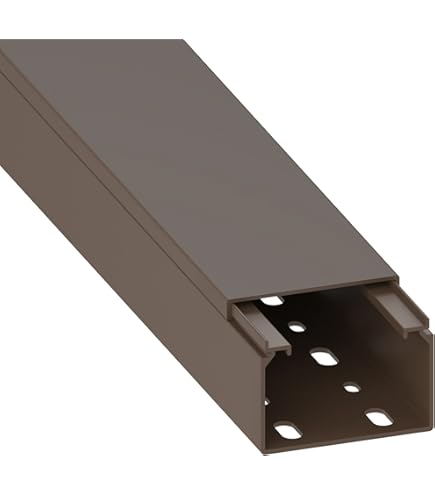 Habengut Lot de 2 plinthes en PVC avec Passecâbles intégré Blanc