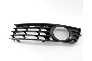 SZSS-CAR Griglia paraurti anteriore adatto per Audi A4 B6 2001~2005, destra e sinistra, con foro per fendinebbia