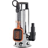 Black+Decker BXUP1100XDE kirli su i&ccedil;in dalgı&ccedil; pompa (1100 W, maksimum pompalama kapasitesi 16.500 l/sa, maks. basma y&uuml;ksekliğ
