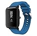 Produktbild JIJI886 Für Huami Amazfit Bip Youth Watch, Damen Intelligente Watch Uhr Band Silikon Weiches Uhren Uhrenarmbänder Watchband Langlebig Wechselarmband Smartwatch Strap Band (Dunkelblau)