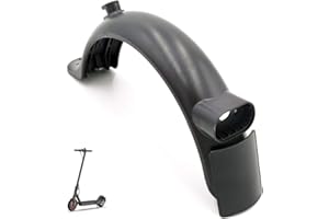 EWheel | Guardabarros Trasero Nuevo Modelo para Patinete Xiaomi M365, Essential, 1S, Pro y Pro2 | con Porta matrícula. (Negro)