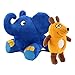 Produktbild ANSMANN LED-Nachtlicht Maus & Elefant/Niedliche Einschlafhilfe zum Kuscheln mit Schlummerliedfunktion & sanftem Licht für ruhigen Tiefschlaf/Kuschel-Set für Babys & Kleinkinder