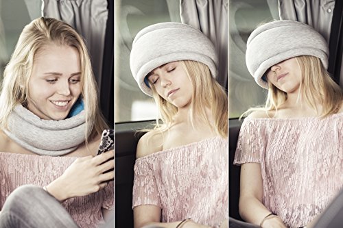 Innovatives Reisekissen – praktisches Kopfkissen für Auto, Bus, Flugzeug, Zug – multifunktionell dank Zip-System – 3 in 1 für optimalen Schlaf unterwegs – ergonomisches Nackenkissen - 4