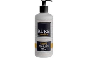Aure Shampooing pour Animaux - Shampooing pour Animaux au Pelage Blanc - Démêle et Adoucit - Renforce et Fait Briller - Facile à Appliquer - 500 ML