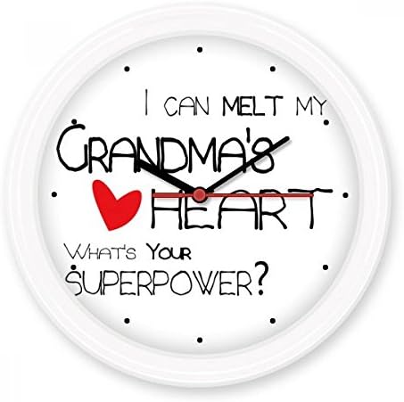 I Can Melt My Grandma's Heart Best Granny Nana Love Silent Non-ticking Round Wall Decorative Clock Battery-operated Clocks Gift Home Decal