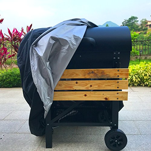 Abdeckhaube Grill – Grillabdeckung aus Polyester, Wasserdicht, Klein 56-inch, Schwarz - 7