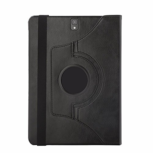 EasyAcc 360 Grad Drehung Schutzhülle für Samsung Galaxy Tab S3 T820N/ T825N Flip Case Book Cover Hüllen Ledertasche lederhülle mit Standfunktion / Auto Sleep – PU Leder, Schwarz, Protector (Schawz – 360 Grad Drehung) - 5
