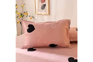 Chickwin Set di 2 Federe Cuscini Letto 50x75cm,100% Microfibra Cartone Animato Morbida Federa Cuscino Rosa Federe con Chiusura a Busta Bambini Federe