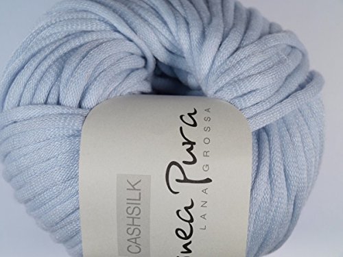 Lana Grossa Cashsilk Fb. 039 Hellblau/Helles Flieder