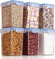 Airtight Container Set for Fridge - Airtight Food Storage Container, Bpa Free Plastic Cereal Container for Kit