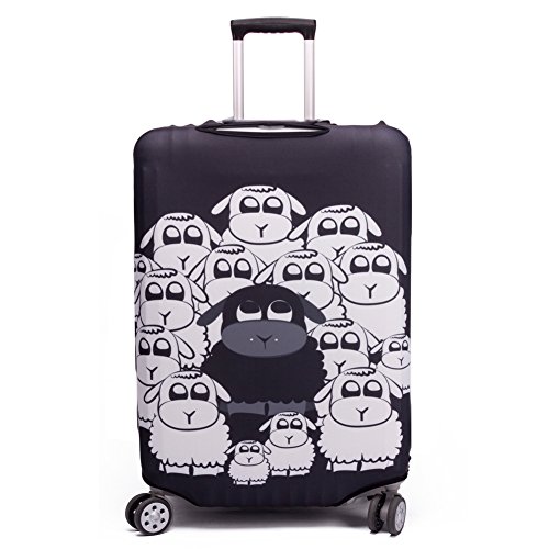 Maddy's Home Protector de Maleta Divertida de Dibujos Animados para Equipaje de 23-32 Pulgadas (Sheep, XL (Fit 29