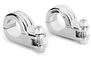 zhuolong Pince de Repose-Pied, 38mm/1.5in Repose-Pied Universel Support de Repose-Pied p-Pince Accessoire de Moto adapté pour Honda(Galvanoplastie)