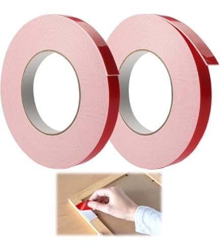 Aexit Lot De 2 Rouleaux De Ruban Adhésif Double Face 10 Mm Pour Réparation D'écran Et Téléphone 10 Mm