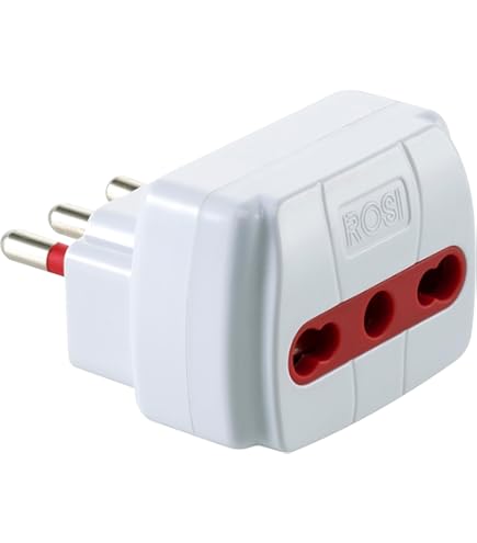 Set Da 2 Riduttori Presa 10/16A - Adattatore Spina Grande A Fori Piccoli Per Impianti Elettrici Vecchi - Colore Bianco - Foto 5