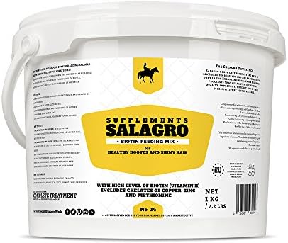 Biotin Feeding Mix, Supplement for Horses and Ponies, 1 kg - 2.2 lbs