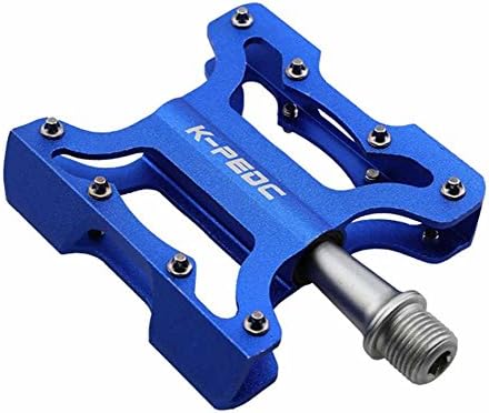SHIBIKE Outdoor MTB Pedaling Road Bicycle Rivet Pedal High Performance Aluminum Alloy Bearing CNC Pedal Blue