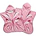 Produktbild Kinder mit Kapuze Strand schwimmen Poncho, Mädchen Rosa Schmetterling Muster Kinder Bademantel Bio-Baumwolle Kinder Baby Neoprenanzug Bademode Badetuch Strand Bademantel Strand Mit Kapuze Badetuch Für