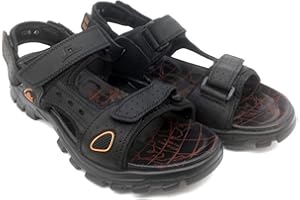 ASIFN Cuero Sandalias Zapatos Trekking Deportivas Verano Senderismo Hombres Chanclas Playa Pescador Zapatillas Antideslizantes