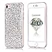 Produktbild Coque iPhone 7 , Glitter Liquide TPU Etui Coque pour iPhone 7 ,CaseLover La Couleur Pure Motif Mode Etui Coque Bling Bling Paillettes Sable TPU Slim pour Apple iPhone 7 (4.7 pouces) Mode Flexible Souple Soft Case Couverture Housse Protection Anti Rayures Mince Transparent Silicone Strass Cristal Cover - Argent