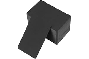 TOMOYUKI 150 Pezzi Kraft Paper, Biglietti da Visita in Nero, Carte di Carta Kraft, Carta di Messaggio Vuoto per Appunti Graffiti Ufficio Regalo Fai Da Te - 8,9x5,2 cm/3,5x2,04 Pollici
