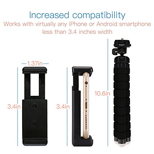 Flexibel Stative, Handy Stativ mit Bluetooth Fernbedienung Dreibeinstativ fÃ¼r iPhone 7, iPhone 8, iPhone 6S, Samsung Galaxy S7, S8, Huawei, HTC, Gopro Hero 5, 6