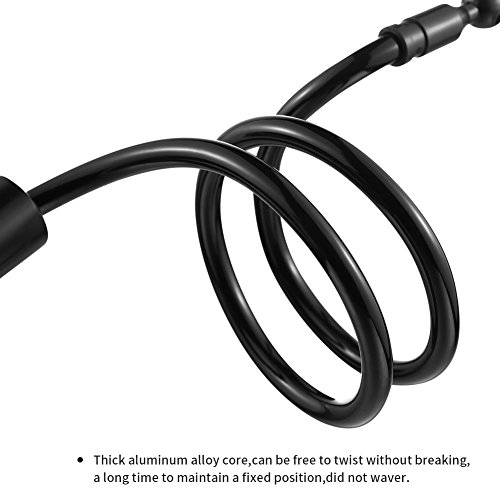 Handyhalter, LONZOTH handy halterung Schwanenhals Halter Universal StÃ¤nder fÃ¼r iPhone Smartphone Handy Tablet 360Â° Drehen (Schwarz)