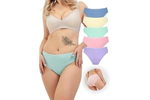 ALYA UNDERWEAR Bielizna damska Premium, Nadaje się do użytku codziennego, Bawełna organiczna, Oddychające majtki damskie, Wygodne, Majtki 5-częściowe